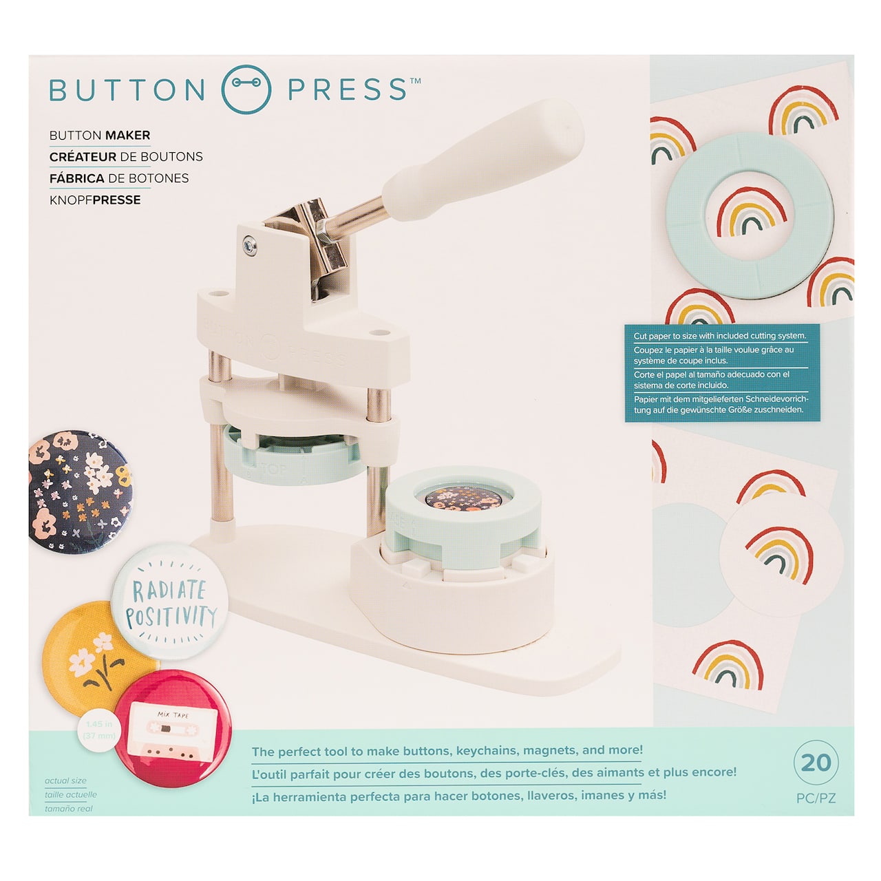 We R Memory Keepers&#xAE; Button Press&#x2122; Button Maker